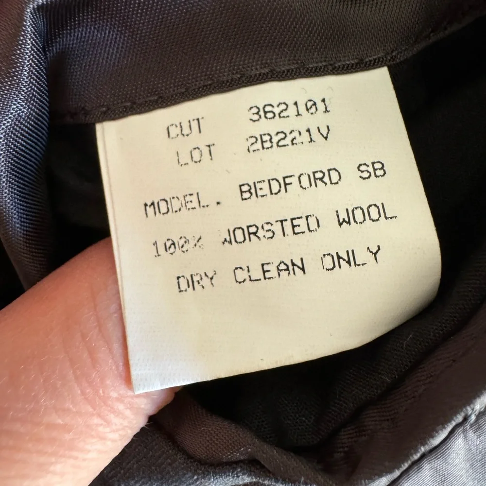 John Varvatos USA Dark Grey Wool Sport Blazer Jacket Men’s S 38R‎